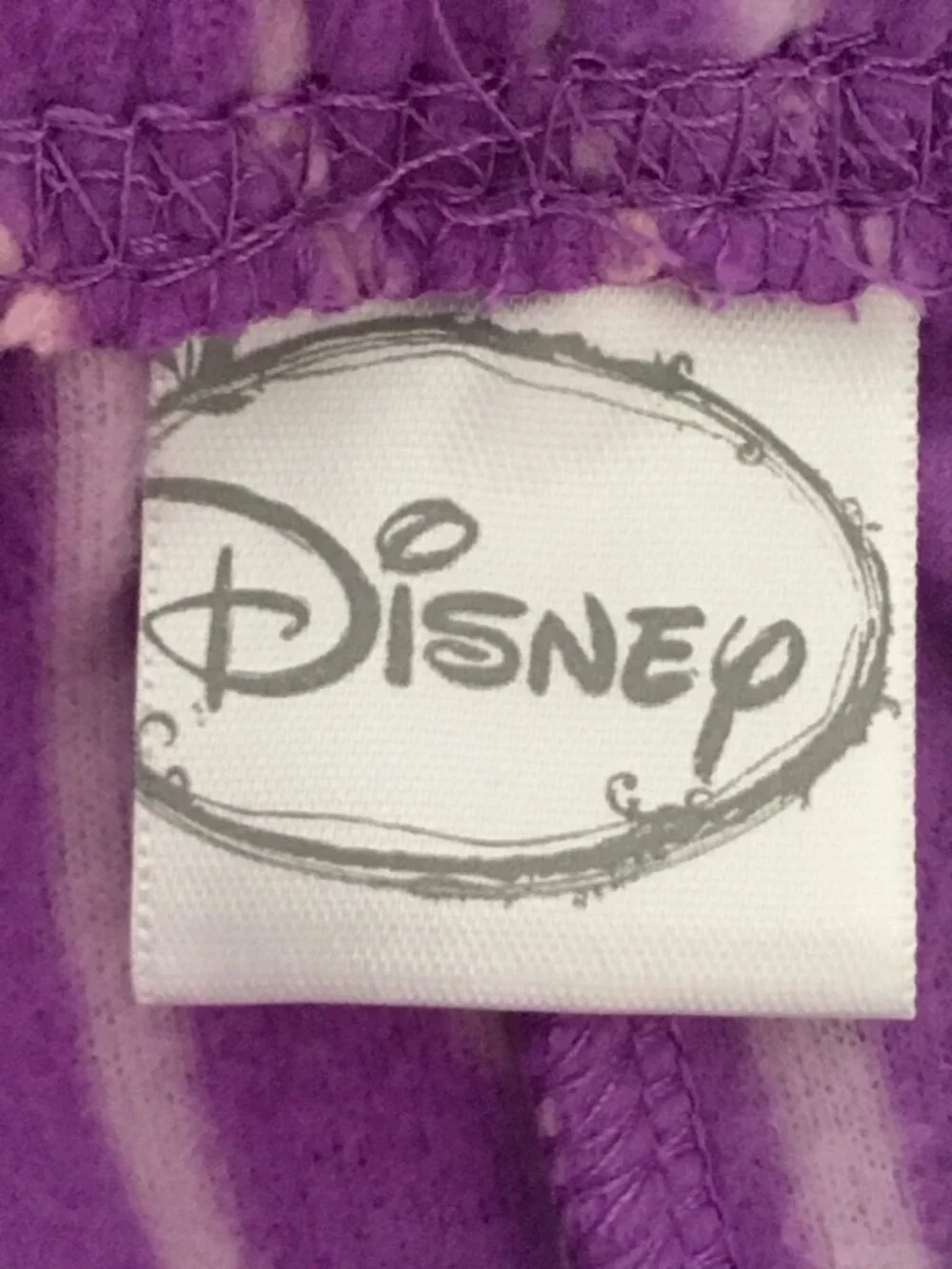 Disney Pajama Bottoms Size XL 2 Shades of Purple Stripe with Blue Eeyore - Picture 4 of 14